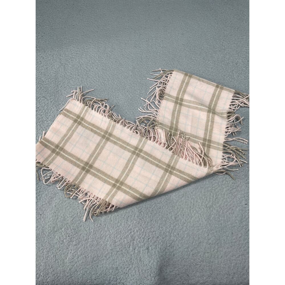 Pure Cashmere Pink Plaid Scarf
